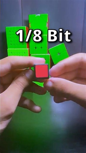 United States Flag on Rubik’s Cube! 🤯 64bits to 1bit