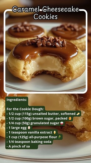 Caramel Cheesecake Cookies | First Tasting