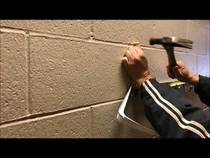 How to Drill / Anchor shelf into masonry or cinder block wall cheap