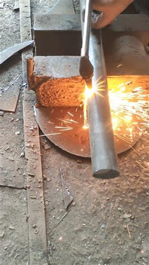 Shaft smooth cutting with Gas cutter