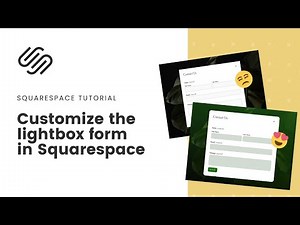 How to customize a light box contact form in Squarespace // Light box form #squarespacecss tutorial