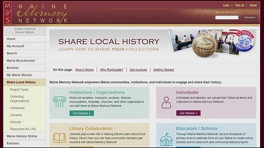 Maine Memory Network puts Maine history and genealogy right at your fingertips