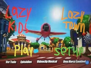 lazy kids lazy town dvd menu