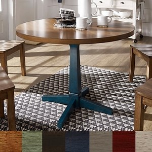 Eleanor Round Two-Tone Dining Table by iNSPIRE Q Classic - Bed Bath & Beyond - 29611916