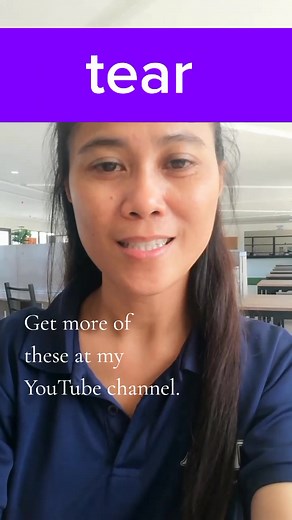 Learn Proper Pronunciation of 'Tear' in English | Pronunciation Tips
