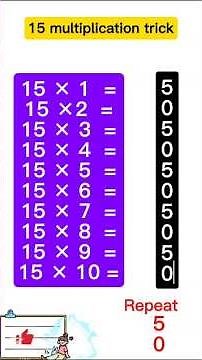 15 multiplication