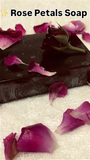 “Rose Petals Soap & Natural #ytshorts #soapmaking