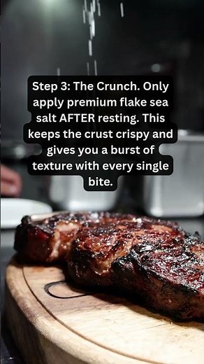 The Steakhouse Method Garlic, Rosemary & Flake Salt Finish 🥩✨
