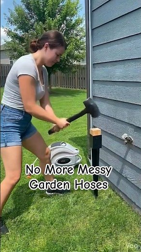 No More Messy Garden Hoses After This Upgrade #shorts #diy
