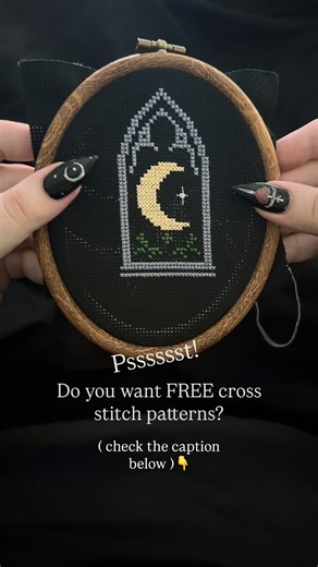 The Gilded Moth ( Cross Stitch Patterns ) on Instagram: "Exciting news! As a heartfelt thank you for all of your incredible support, I’m so excited to start sharing FREE mini Gothic / Medieval cross-stitch patterns with you 🖤🪡 How will it work? Every Friday, I’ll be dropping one brand-new mini pattern exclusively to my Instagram Story. Each pattern will only be available for 24 hours before it disappears forever — once it’s gone, it’s truly gone. That means one unique pattern per week, release
