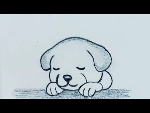 Cute dog drawing for beginners #art#drawing