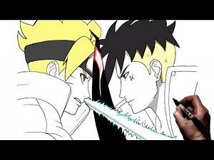 How to Draw Boruto vs Kawaki | Step By Step | Boruto
