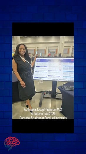Alaina Davis on Instagram: "Aethiopia Joseph-Salmon, a 2025 graduate of the HU COSD Five-Year Accelerated Master’s program. Last year, she earned the ASHA SPARC Award and presented her research on the cognitive, communication, and swallowing symptoms associated with fibromyalgia at ASHA. Her poster received a Meritorious Award for Excellence, ranking 88 out of more than 1,500 presentations. Aethiopia is now pursuing her doctoral degree at Purdue University—continuing to lead with curiosity, bril
