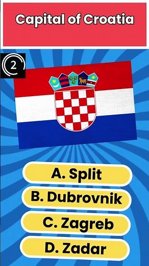 Guess the Capital 🇭🇷 | Brain Rise 🧠⚡#brainrise #geography #quiz #croatia