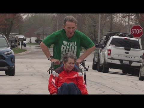 Inspirational couple runs marathons together after wife's near-fatal accident