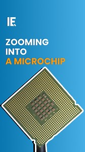 25K views · 158 reactions | Despite featuring an older microchip, the core principles of microchip design remain applicable, albeit with structures now measured in nanometers instead of microns. | Interesting Engineering | Facebook
