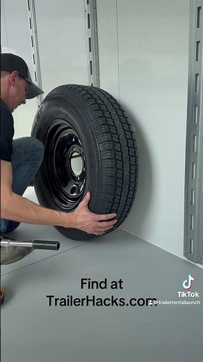 Best tool to mount a spare tire in your cargo trailer #etracks #cargotrailer #productreview