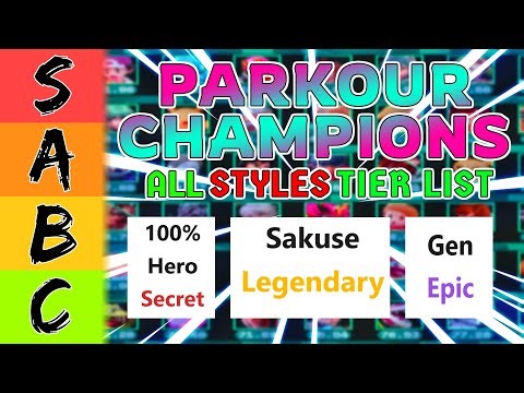 Parkour Champions Styles Tier List (January 2026) | Roblox Best S Tier 100% Hero & Zaruto!