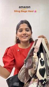 Sling Bags Haul | Amazon Finds 🛍️| Aarti Jalgaonkar #viral #fashion #aaru #haul #ajcontent #shorts