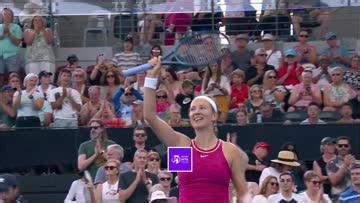 128K views · 2.8K reactions | Battling to the end ⚔️ Victoria Azarenka secures her spot in the semifinals after defeating Ostapenko in a three set thriller 6-3, 3-6, 7-5. #BrisbaneTennis | WTA | Facebook