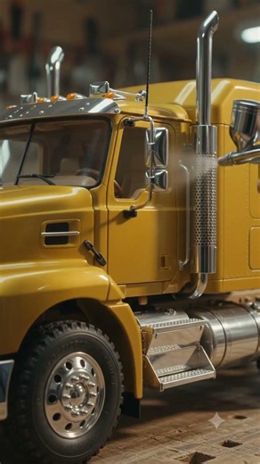 Wooden Yellow Mack Anthem Build | Vintage ASMR Woodworking & Cinematic Truck Reveal