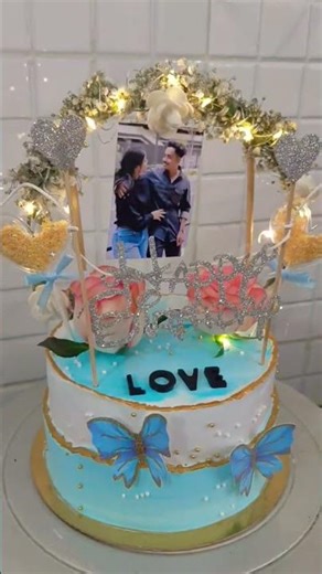 Love Theme Chocolae Cake with full Creativity #song #howtomakecakecreamathome #cake #cakedecorating