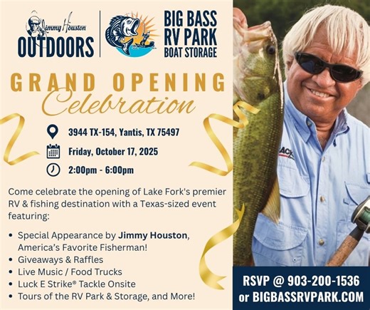 6.1K views · 238 reactions | @fishlucke FISH LUCKE Jimmy Houston Outdoors Big Bass RV Park & Boat Storage Jimmy Houston Marine & Kawasaki | Jimmy Houston Outdoors | Facebook