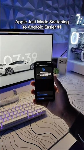 Apple made transferring from iPhone to Android easier 👀 #apple #iphone #ios26 #android #feature