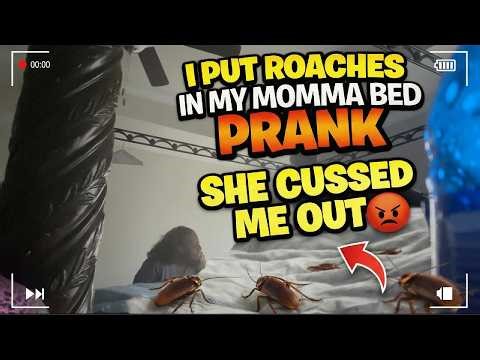 Putting Roaches In My Momma Bed Prank… FAILED!! 🤢 She CUSSED Me Out 🤬