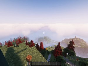 Most fun I had in the game for a long time: "Do a Barrel Roll" mod and volumetric clouds from "Complementary Reimagined" shader!