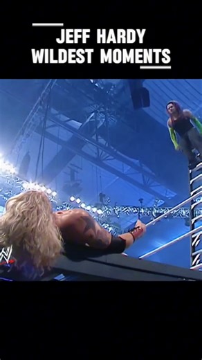 Jeff Hardy moments, but they get increasingly more extreme 😳 #wwe #jeffhardy