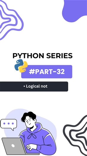 Myth Codes on Instagram: "Python Series – Part 32 | Logical NOT Operator (not) 🚫 The not operator is a logical operator in Python. It is used to reverse the result of a condition. If a condition is True, not makes it False. If a condition is False, not makes it True. Understanding not helps you write clearer and more flexible Python conditions 🧠 #python #logicaloperators #notoperator #coding #programming"