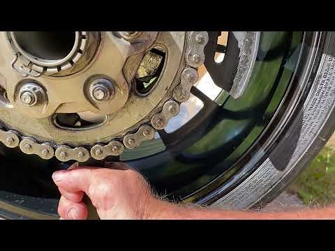 Ducati Diavel chain adjustment - how to