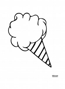 Cotton Candy Coloring Page: Hand Drawn Printable (PNG File) - Etsy UK