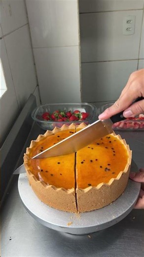 Torta de maracujá #cake #food #shortfood