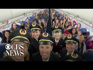 All-women Delta crew flies 120 girls to NASA to encourage female aviators