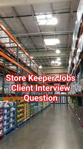 Store Keeper Jobs | Client Interview Questions & Answers | Most Asked Interview Question #shorts