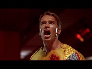 The running man (1987) Arnold Schwarzenegger kills sub zero