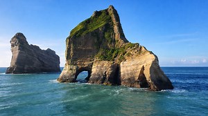 Natural arches in New Zealand’s wild coast