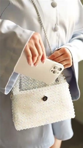 Wait till you see this bridal bag 😍 for weddings parties and dinners #shorts #beadedbag #motibagspk