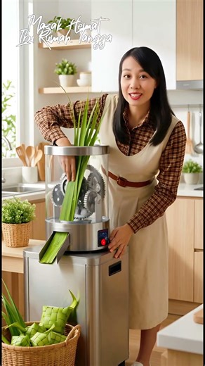 The Ultimate Eid Life Hack! 🤯AI is taking over... even our traditional food preparation! 🤖 #ketupat