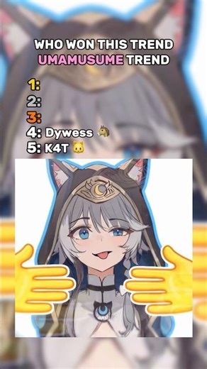 Who won this trend umamusume #top5 #ranking #animation #umamusume #animationmeme