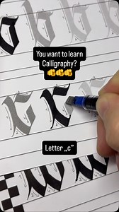 Example letter “c” from my worksheets! 👀 Buy now from Gemoralizacja.com (link in bio) 🔗 My Fraktur Calligraphy worksheets are finally here! 🔥 After countless hours of planning, refining, and testing, I’m beyond excited to share them with you. It’s been a long and creative journey, but we finally made it! 👑 Now, you can learn and create Calligraphy letters step by step with me! ✍️ Whether you’re a complete beginner or someone who has already explored the world of calligraphy, these worksheets
