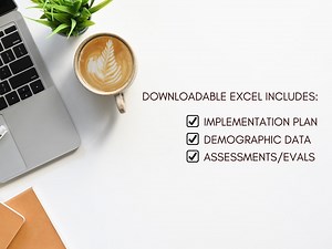 Implementation Plan Template & Demographic Data Tracking Template | Assessments and Evaluation Tracking Templates | Grant Report Tools - Etsy