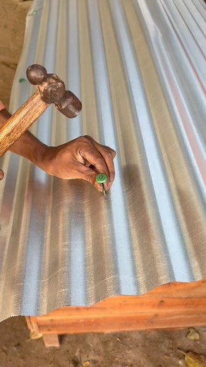 Installing tin in the chicken house shed #chicken #chickencoop #woodworking #pet | Abid Agro