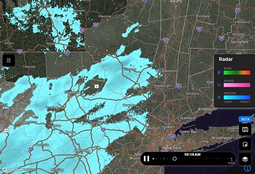 20K views · 176 reactions | 1135am Sunday, 1/19/25 Weather radar update Weather radar showing snow falling in our area of HVW, but most of it is dissipating before it reaches the ground. Some are reporting flurries in some areas. As time goes by and the precipitation gets heavier, it will eventually start reaching the ground. Weather reports at HiveStorm.ai ❄️ | Hudson Valley Weather | Facebook