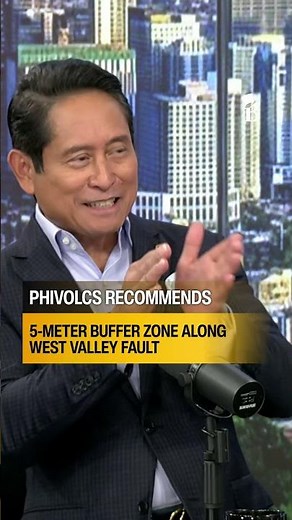 PHIVOLCS recommends 5-meter buffer zone along West Valley Fault