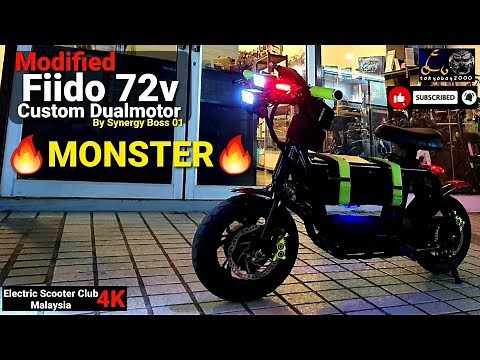 Fiido Q1 Dualmotor Modified 72v 4500w / Super Powerful !