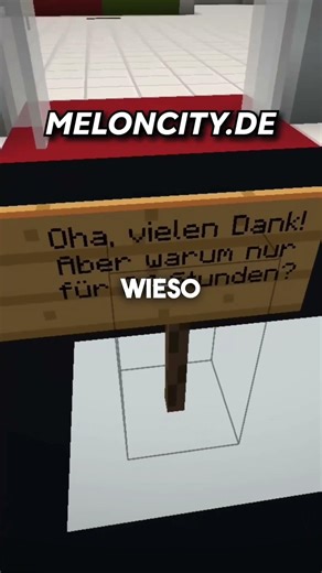 GROẞES Geschenk AUF MEINEM CITYBUILD SERVER. 🍉 #minecraft #minecraftserver