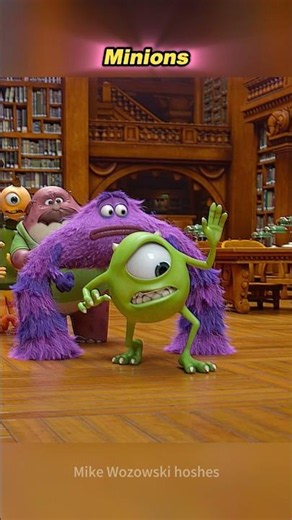 🤫What Happensdrr If You Make Noise In The Library? #MonstersUniversity #mikewazowski